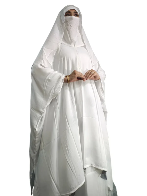 White Premium Burka - Image 2