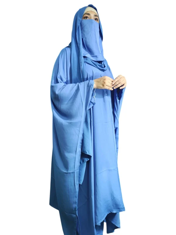 Sky Blue Burkha - Image 2