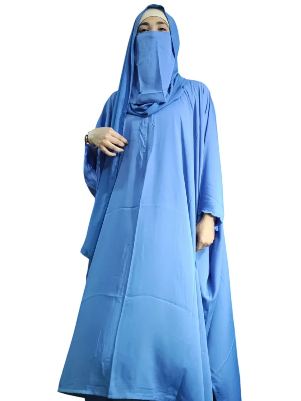 Sky Blue Burkha - Image 4