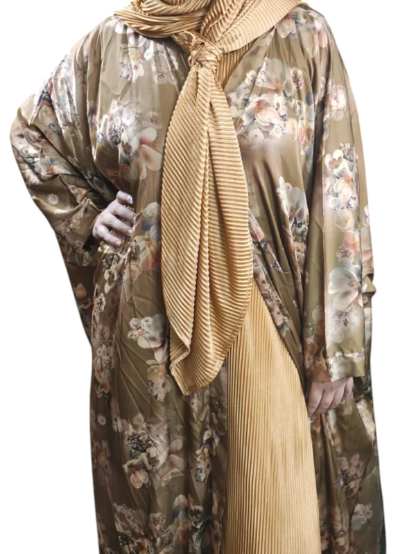 Floral Beige Burkha